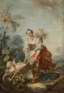 母性の喜び 作： Jean Honore Fragonard
